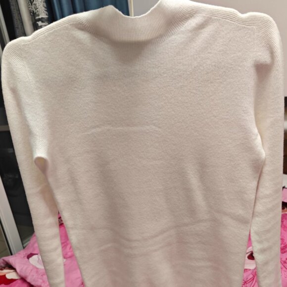 Women's turtleneck base layer sweater, winter fashion knitted slim-fit top SizeL - Picture 2 of 4